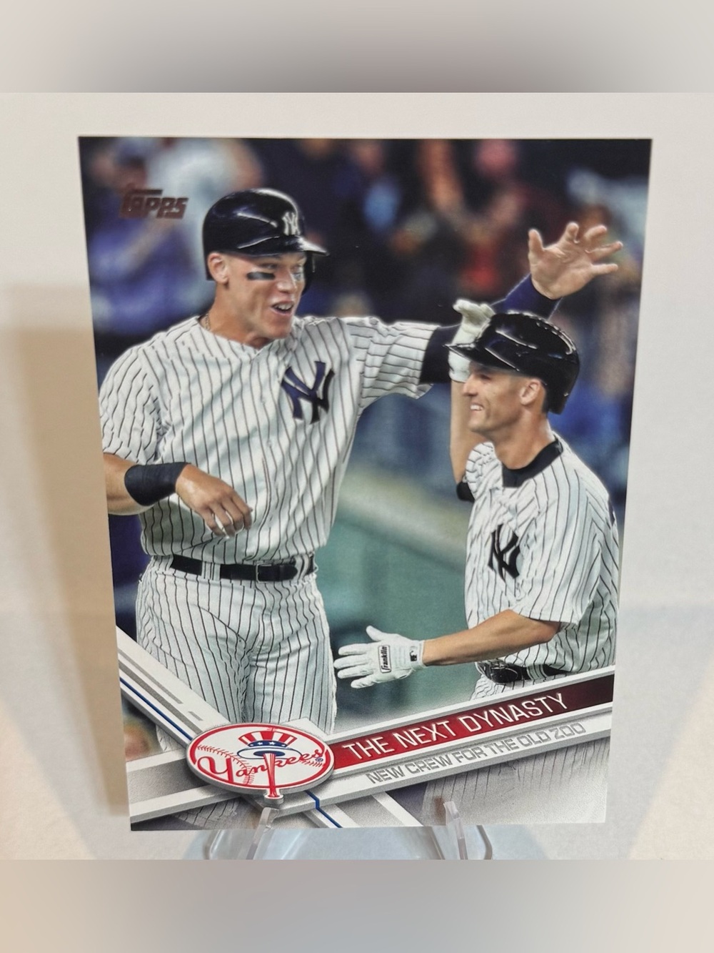 2017 Topps Update Series # US148  The Next Dynasty' ( Aaron Judge & Greg Bird )